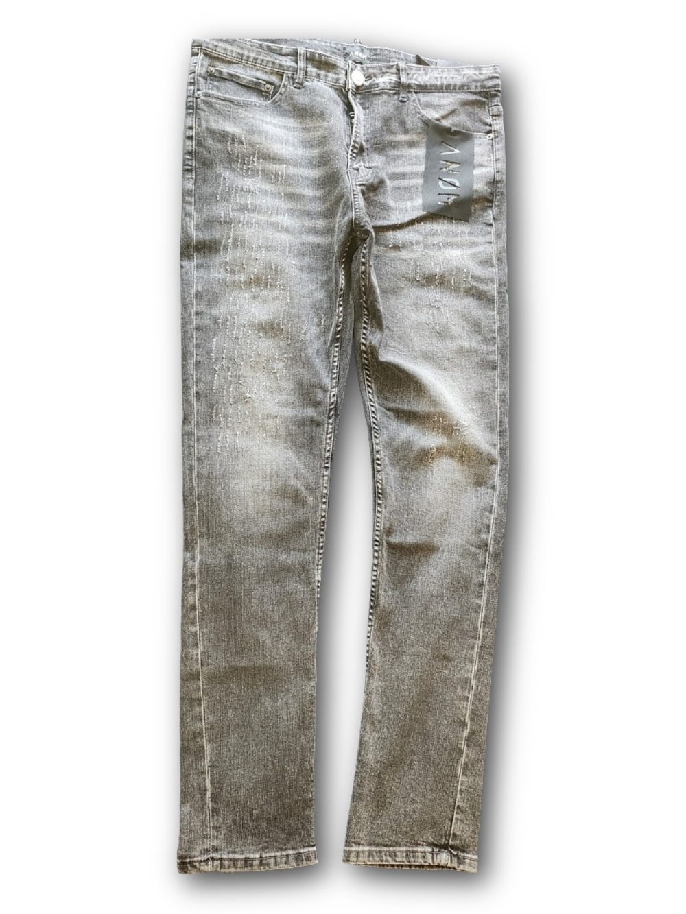 ANOM "360" Acid Wash Skinny Jeans — Size 36